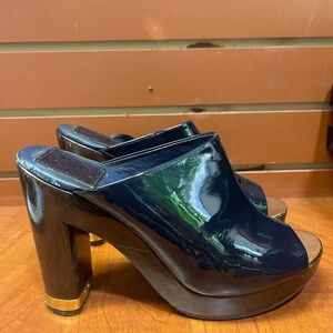 Tory Burch Black Mules with Cushioned Sole